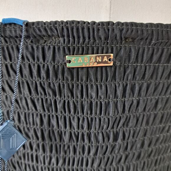 NEW Cabana Life Sanibel Embroidered Midi Maxi Dress Large Black Smocked Vacay - Picture 12 of 12